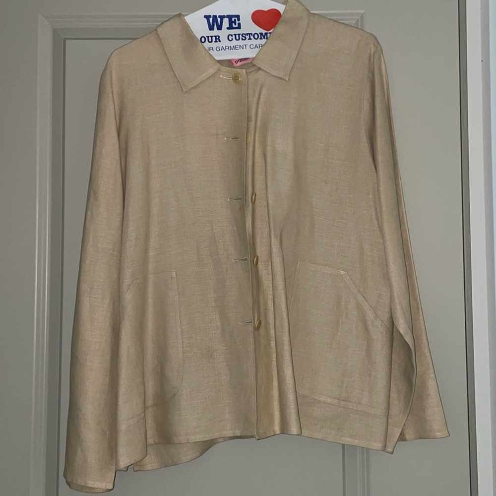 Linen set blouse and skirt